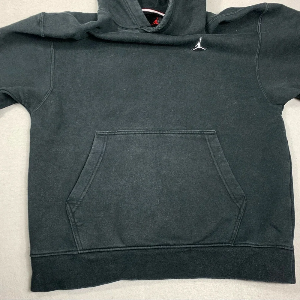 Jordan Brooklyn Fleece Hoodie Men's Medium Pullover Black Sweatshirt Casual